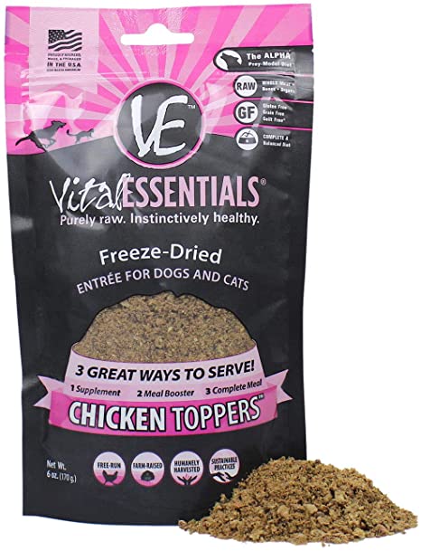 Vital Dog Freeze Dried Ground Chicken Topper 6oz