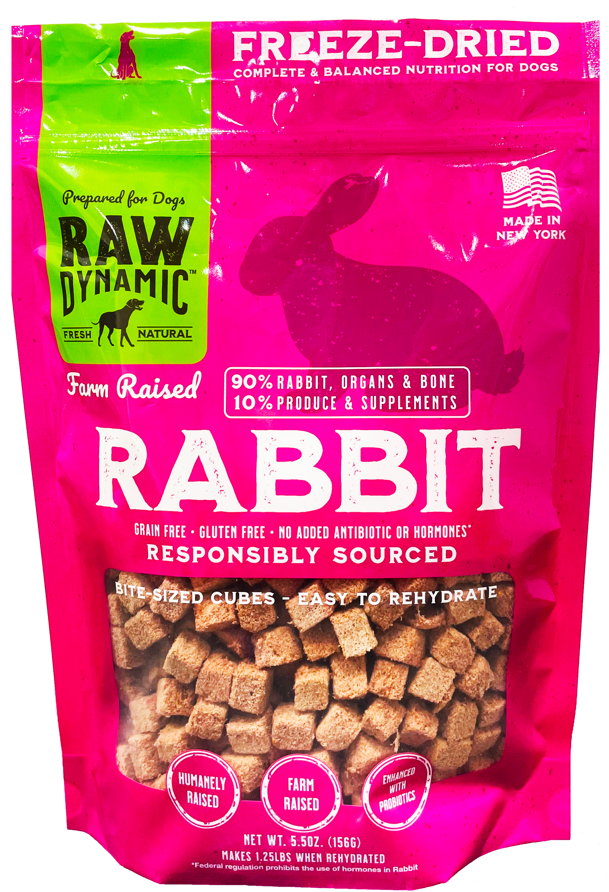 Raw Dynamic Freeze-Dried Rabbit