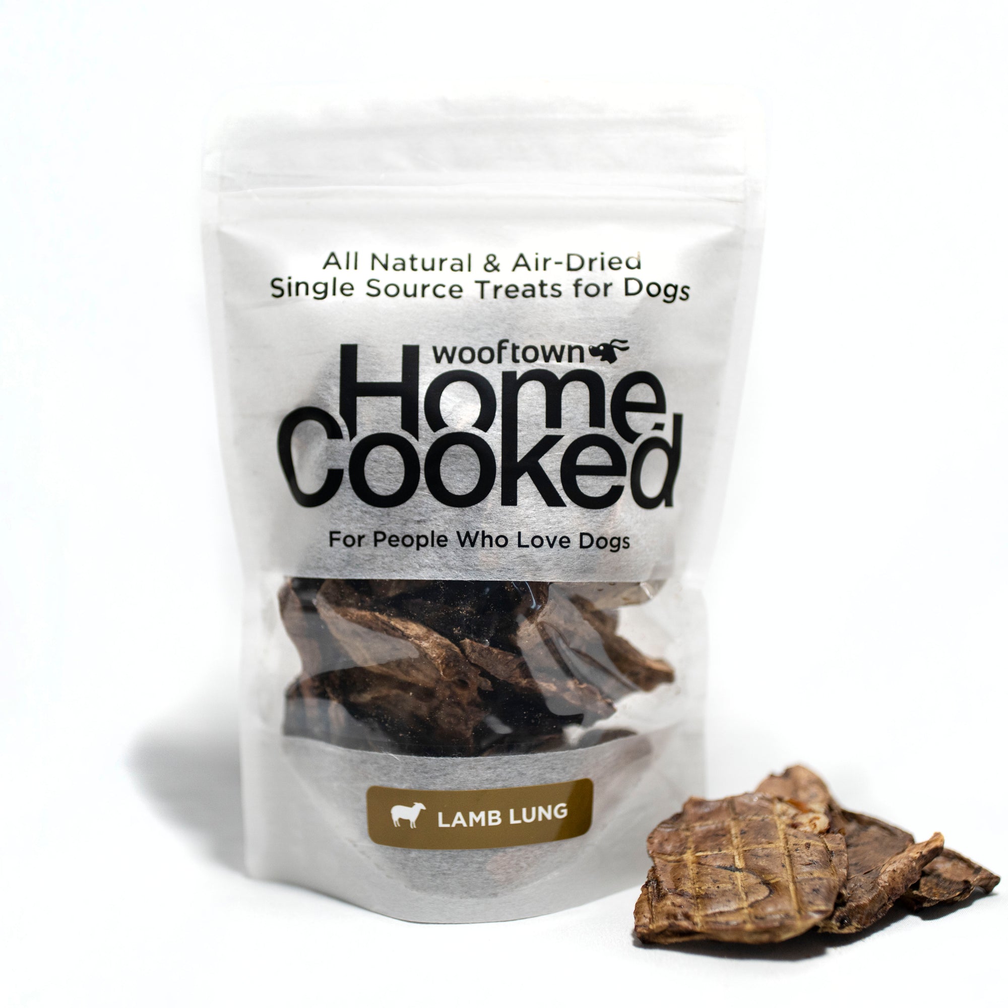 Wooftown Air Dried Treats - Lamb Lung Wafers
