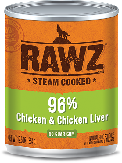 Rawz Dog Chicken & Chicken Liver Can