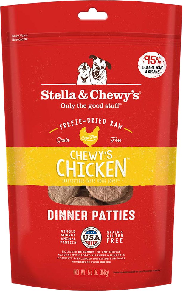 Stella & Chewy's Freeze Dried Chicken Dinner Patties Dog Food