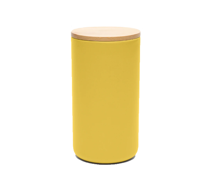 Waggo Yellow Solid Treat Jar