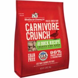 Stella & Chewy's Dog Carnivore Crunch Treats Duck 3.25 oz