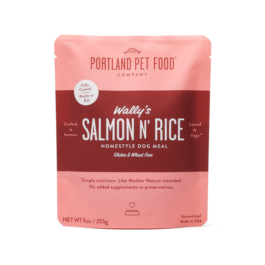 Portland Pet Food Meal Pouch - Wally's Salmon N Rice 9oz