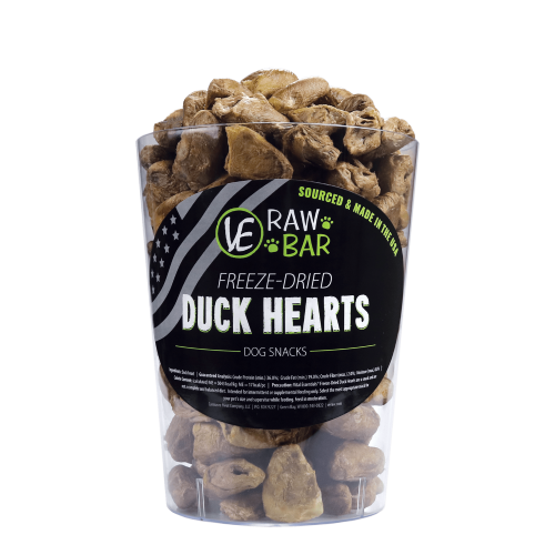Vital Essentials Dog Freeze Dried Duck Heart 1pc.