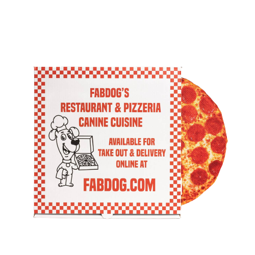 Fab Dog Pizza Toy 10"