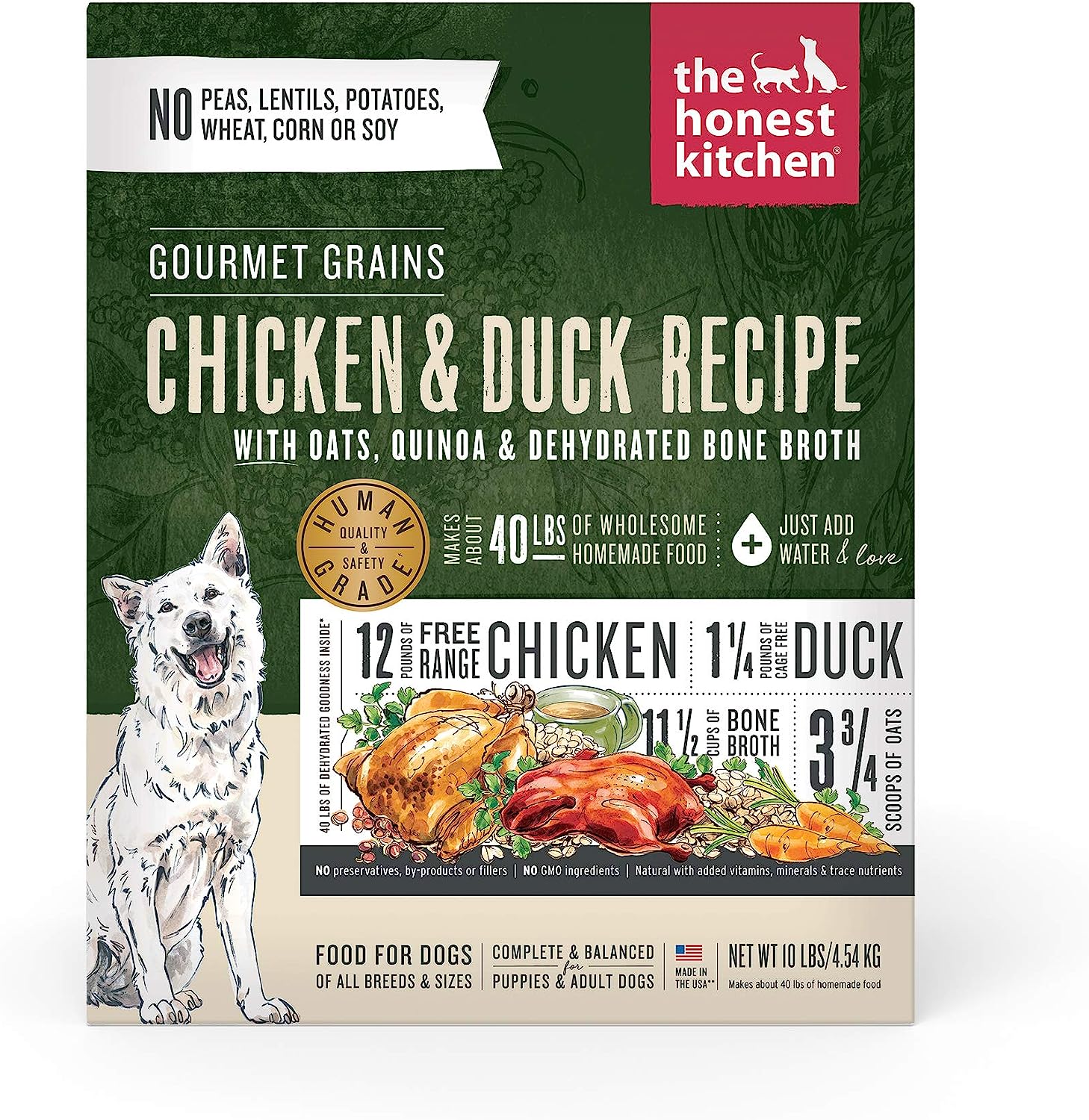 The Honest Kitchen Gourmet Grain Duck & Chicken Dog Food