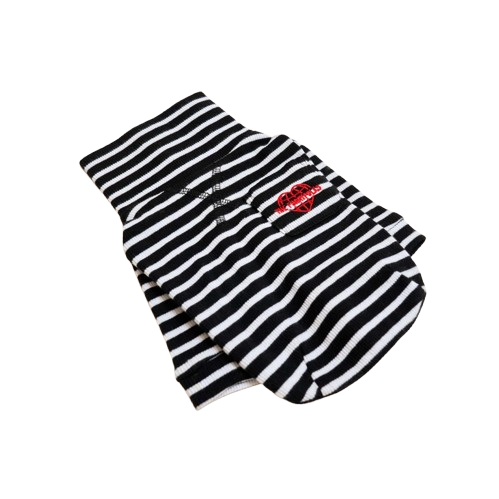 The Furryfolks - Black & White Stripe Tee