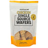 A bag of Wooftown Chicken Single Source Wafers for dogs, featuring a clear window to show the treats inside.