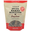 A package of Wooftown Oven Baked Biscuits, Beef Recipe, featuring natural dog treats made with ancient grains and superfoods.