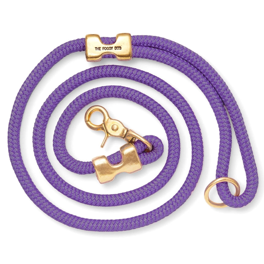 Foggy Dog Violet Marine Rope Leash