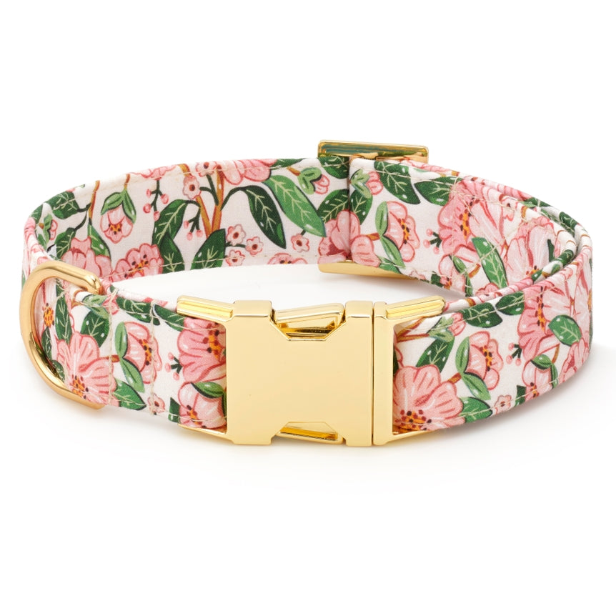 Foggy Dog Camellia Spring Dog Collar