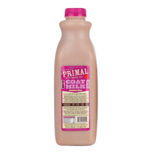Primal Frozen Raw Goat Milk - Cranberry Blast 32oz
