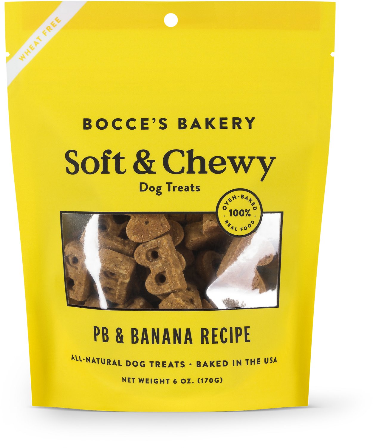Bocce's Soft & Chewy Treats - Peanut Butter & Banana 6oz