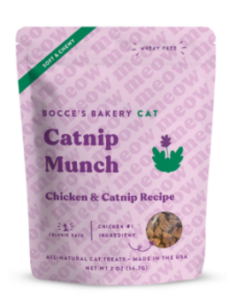 Bocce's Bakery Catnip Munch Treats 2oz