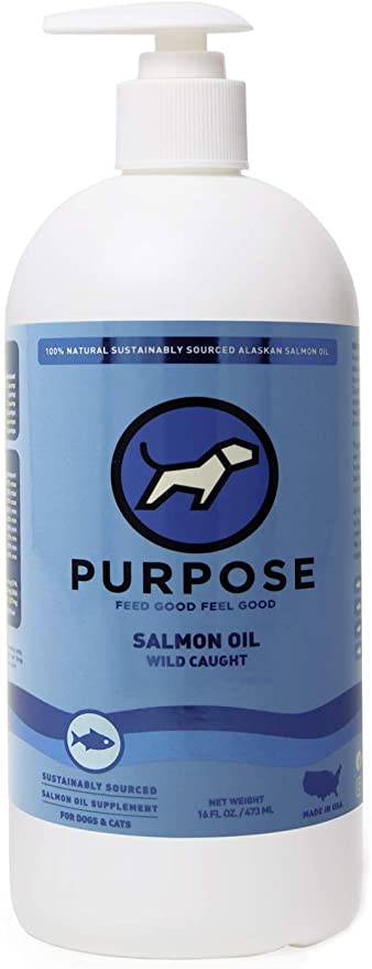 Purpose Wild Caught Pure Salmon Oil Dog &amp; Cat Supplement 16 oz