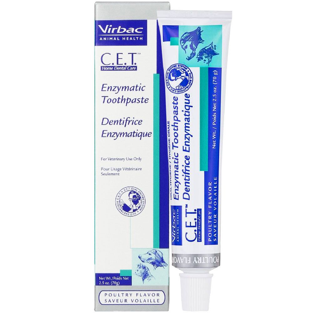 Virbac CET Toothpaste for Dogs &amp; Cats 2.5oz - Poultry
