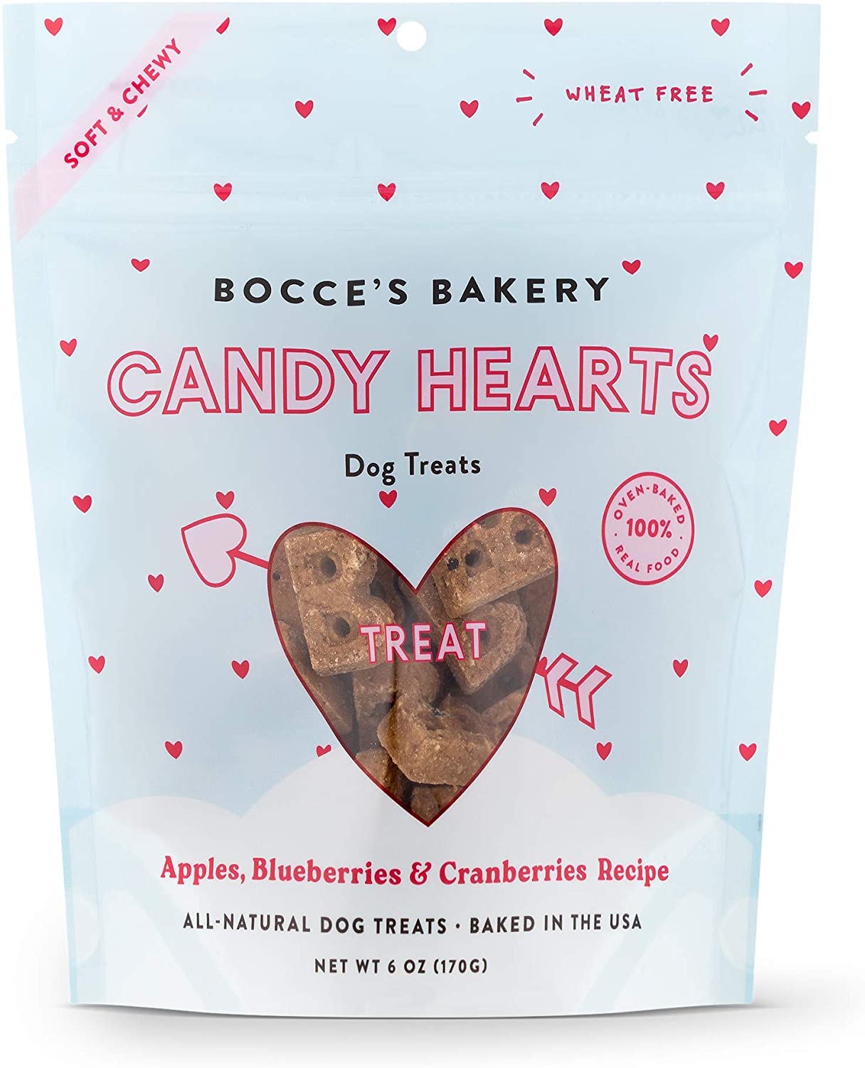 Bocce's Bakery Candy Hearts 6oz