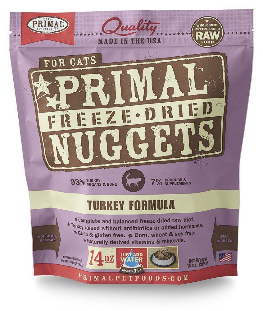 Primal Cat Freeze-Dried Nugget Turkey 5.5oz