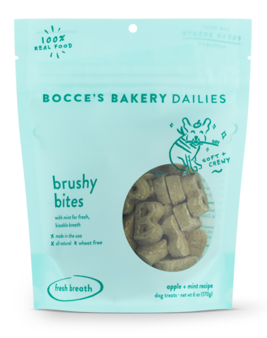 Bocce's Bakery Dailies - Brushy Bites Soft & Chewy Treats