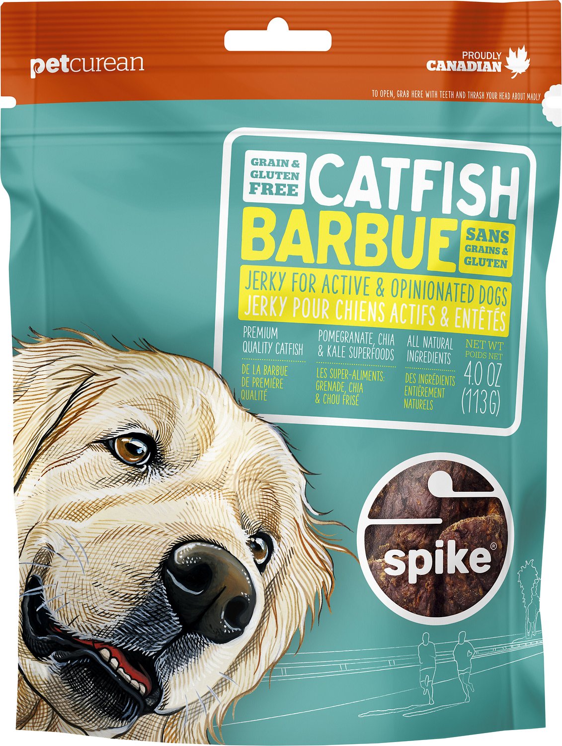 Spike Jerky Dog Treat - Catfish 4 oz