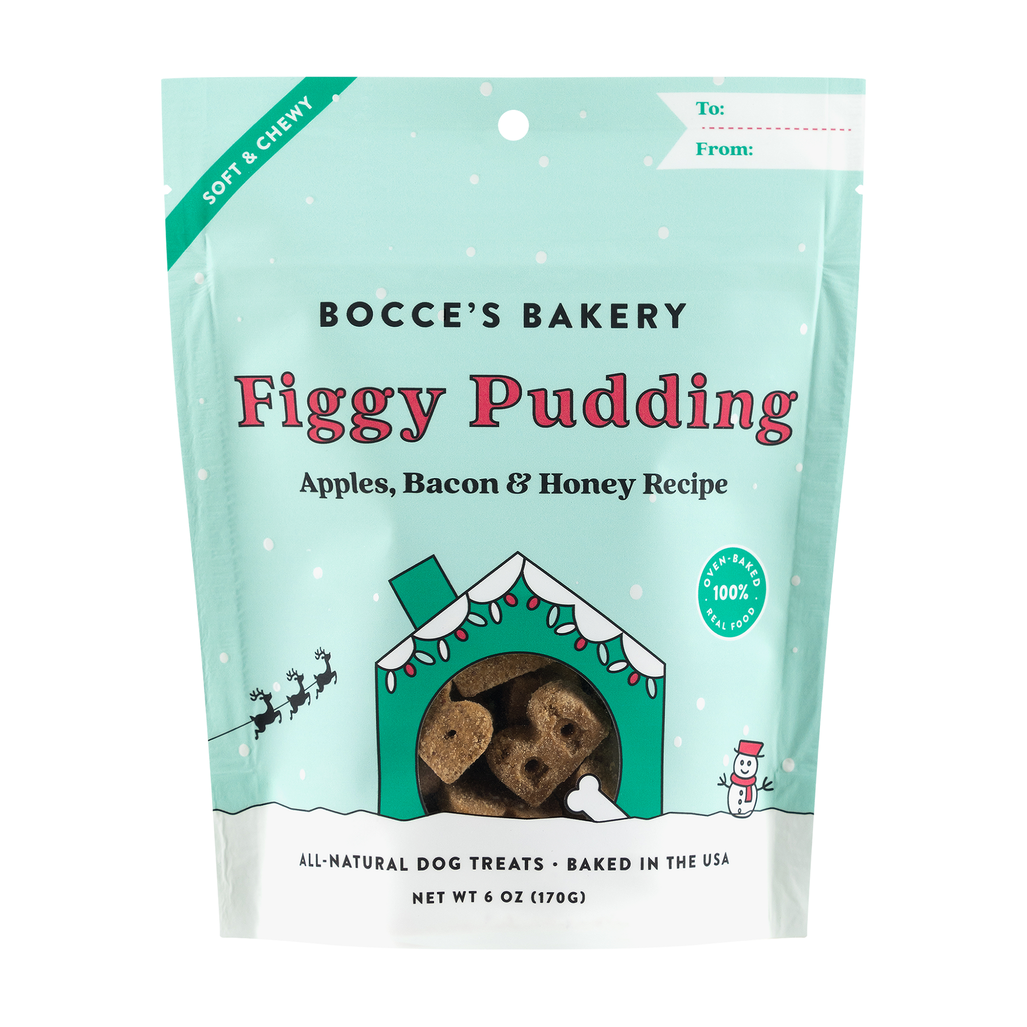 Bocce's Figgy Pudding Soft &amp; Chewy Treats 8oz