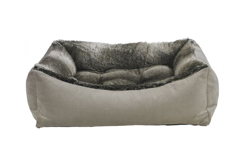 Bowser Scoop Bed Chinchilla Faux Fur