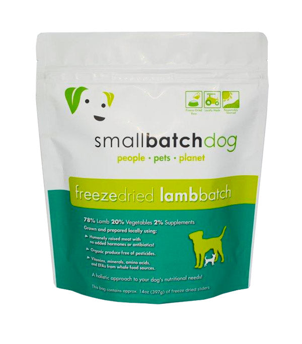 Small Batch Dog Freeze Dried Lamb 14oz