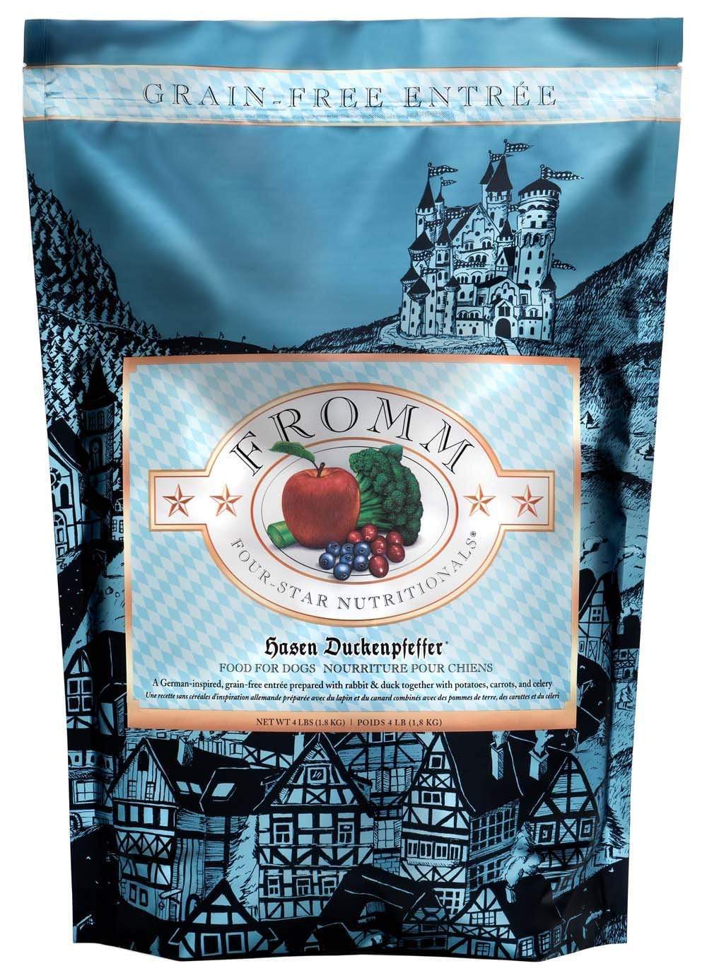 Fromm Four Star Grain Free Hasen Duckenpfeffer Dog Food
