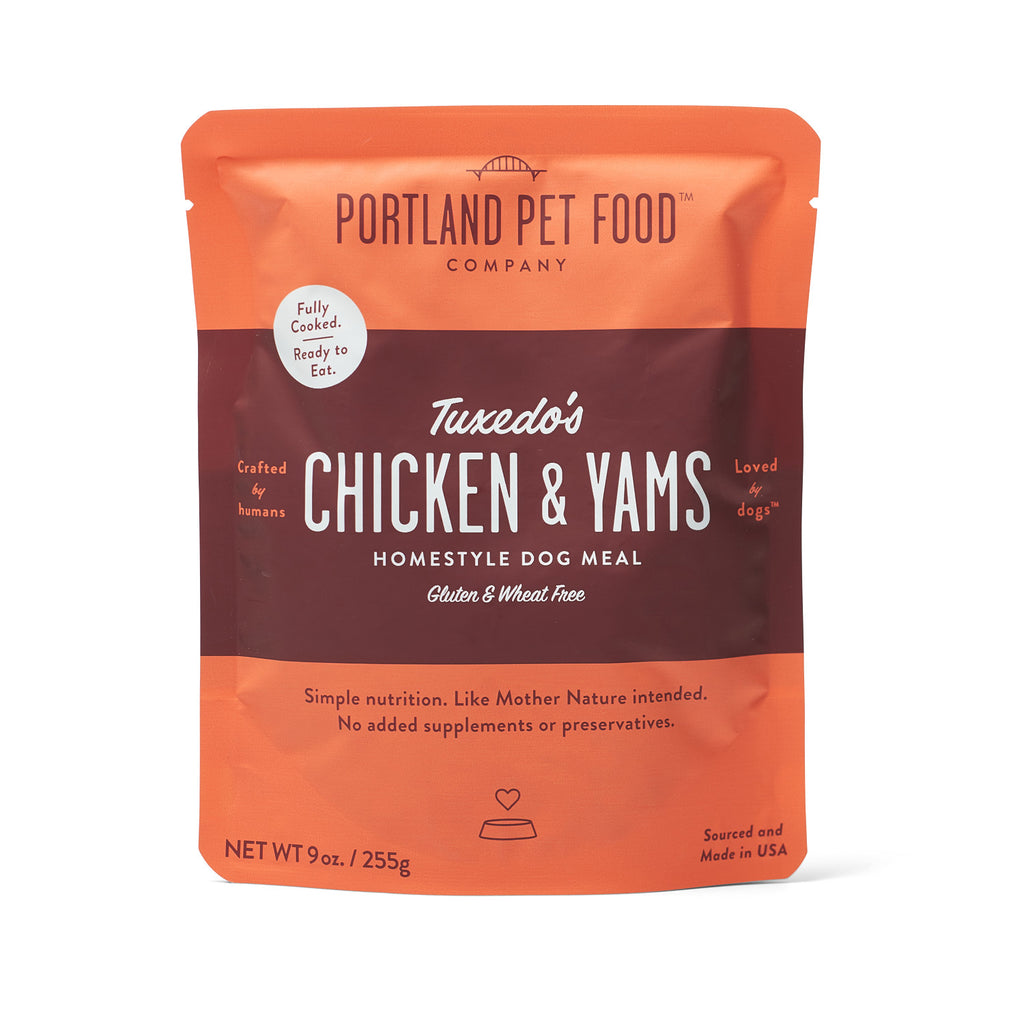 Portland Pet Food Meal Pouch - Tuxedo's Chicken & Yams 9oz
