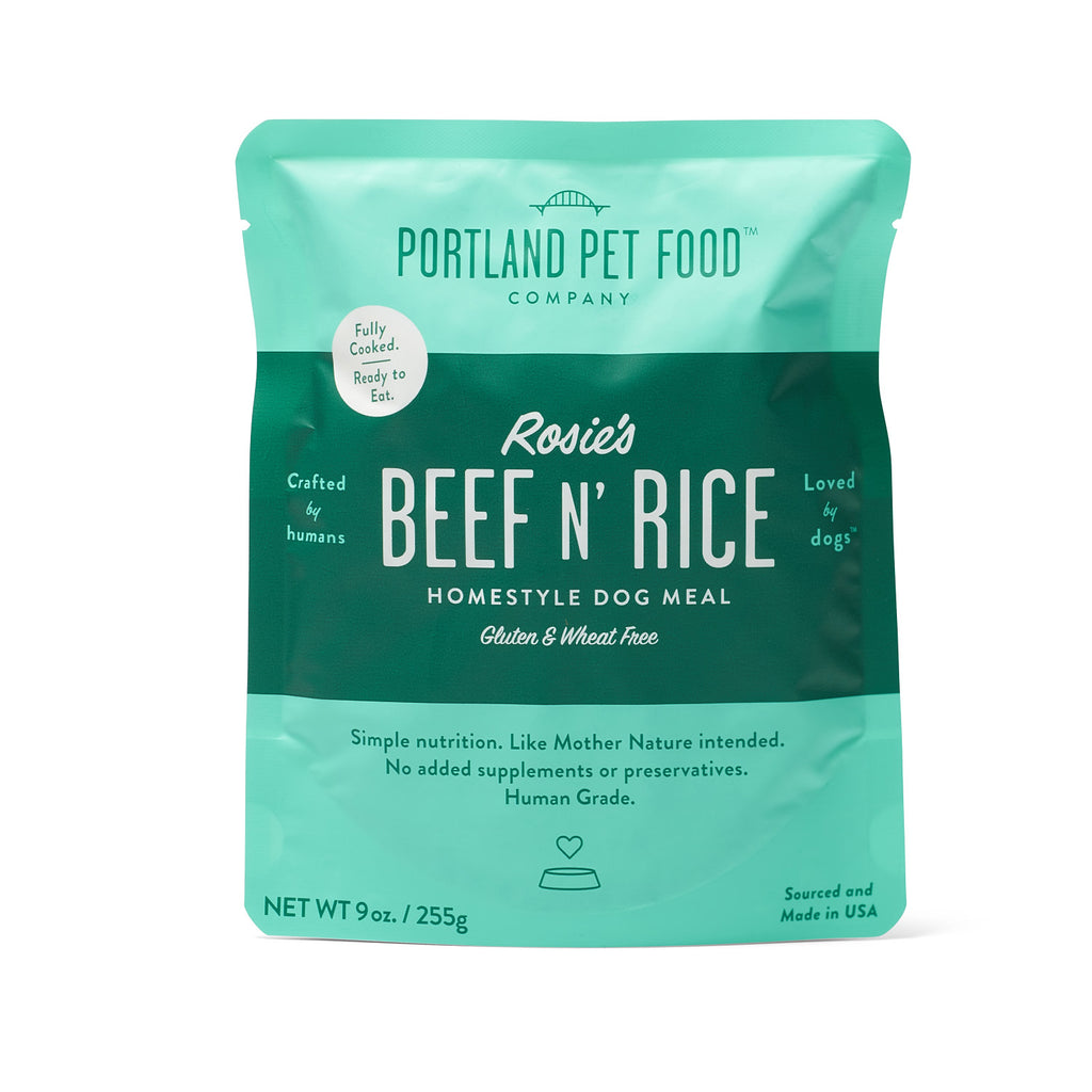 Portland Pet Food Meal Pouch - Rosie's Beef N' Rice 9oz