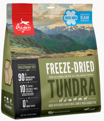 Orijen Dog Freeze Dried Food Tundra 16oz