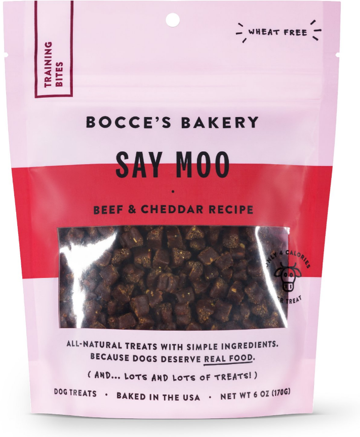 Bocce's Bakery Training Treat Say Moo
