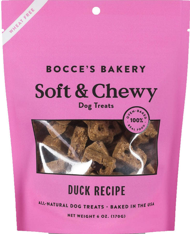 Bocce's Soft & Chewy Treats - Duck 6oz