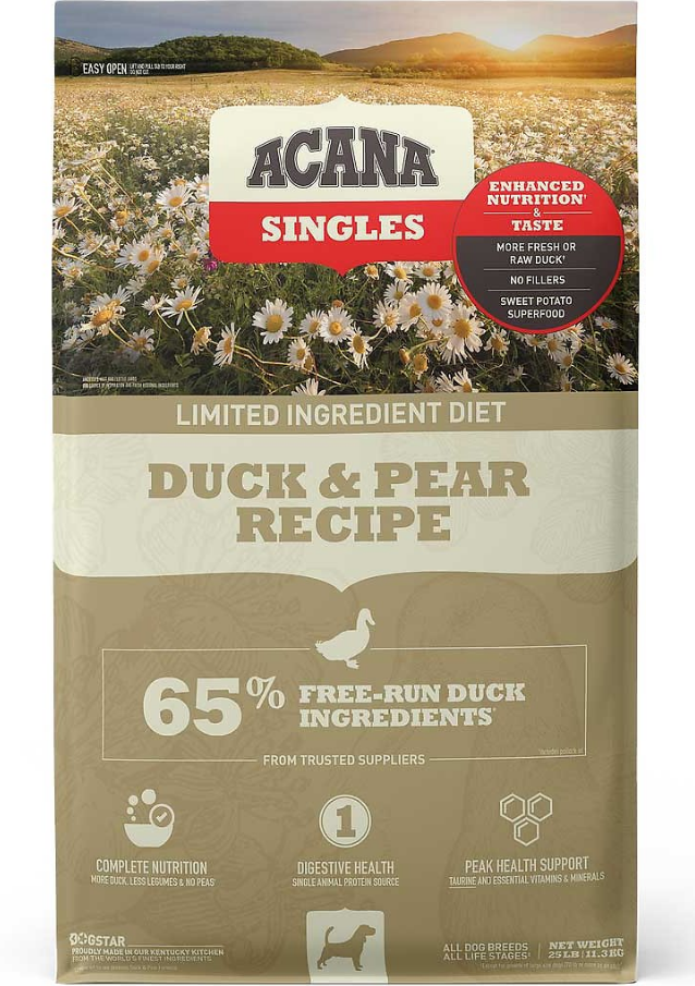 Acana dog food sales duck and pear