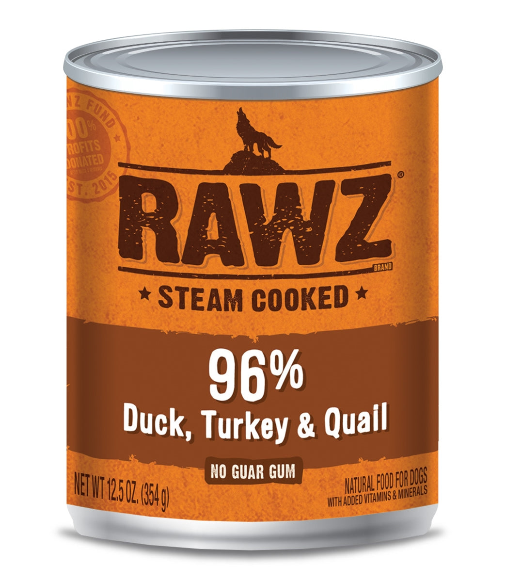 Rawz Dog Duck, Turkey & Quail Can