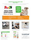 Pawz Dog Sanitizing Wipes 60ct