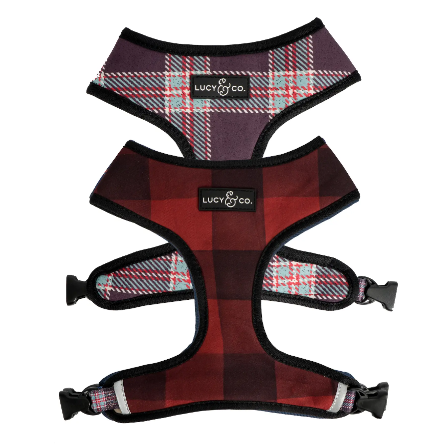 Lucy &amp; Co. Buffalo Plaid Reversible Harness