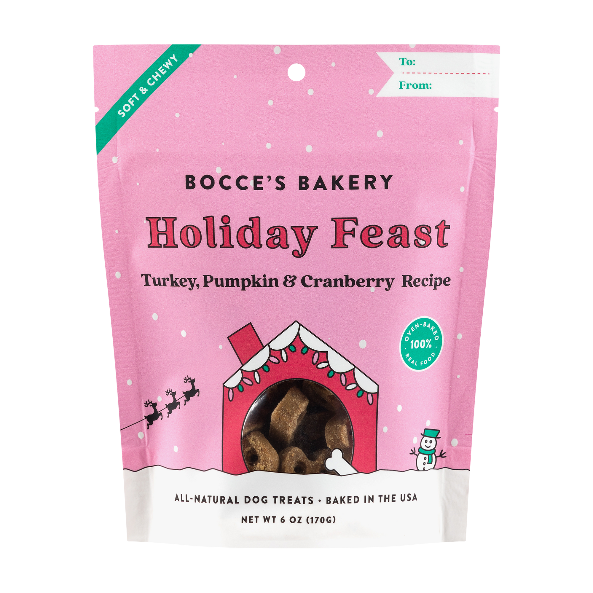 Bocce's Holiday Feast Soft &amp; Chewy Treats 8oz