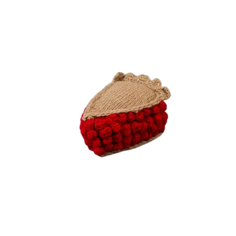 Ware of the Dog Hand Knit Cherry Pie Toy