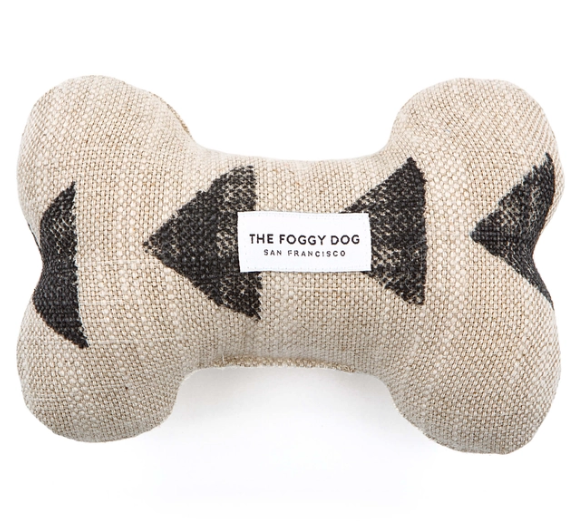Foggy Dog Amani Sand Squeaky Bone Toy