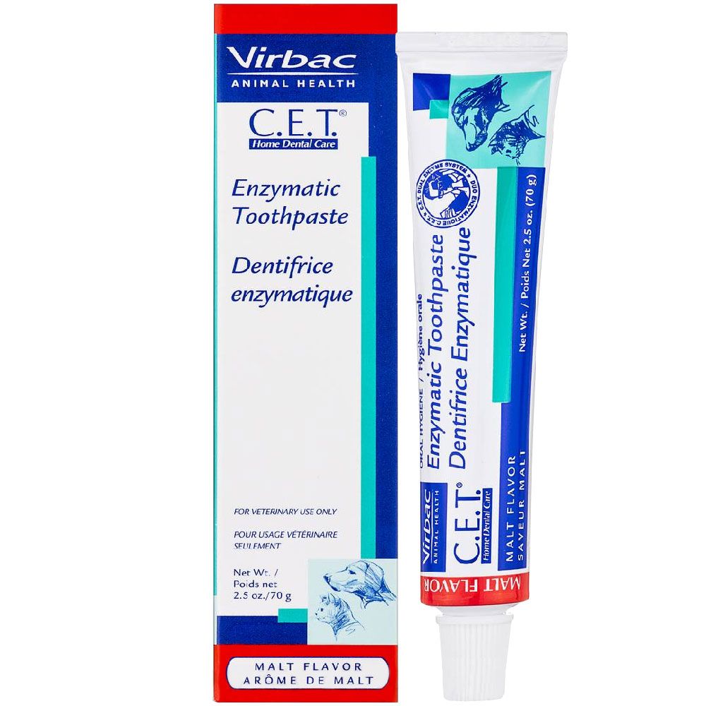 Virbac CET Toothpaste for Dogs &amp; Cats 2.5oz - Malt