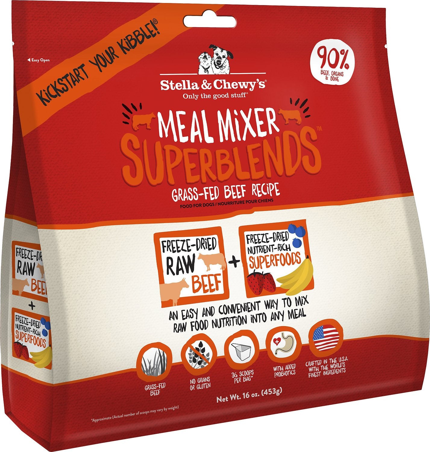 Stella & Chewy's Freeze Dried Beef Superblends Mixer Dog Food