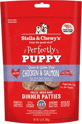 Stella & Chewy's Dog Freeze Dried Dinner Patties Puppy Salmon & Chicken