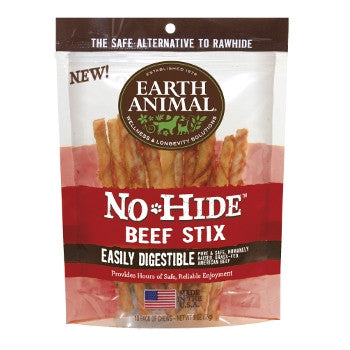 Earth Animal No Hide Beef Stix 10pk